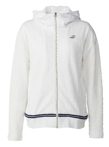 2025春夏ひな形 バボラ Babolat 庭球御召しもの レディース PURE  JACKET 純一無雑 上衣 BWT5125 WH00