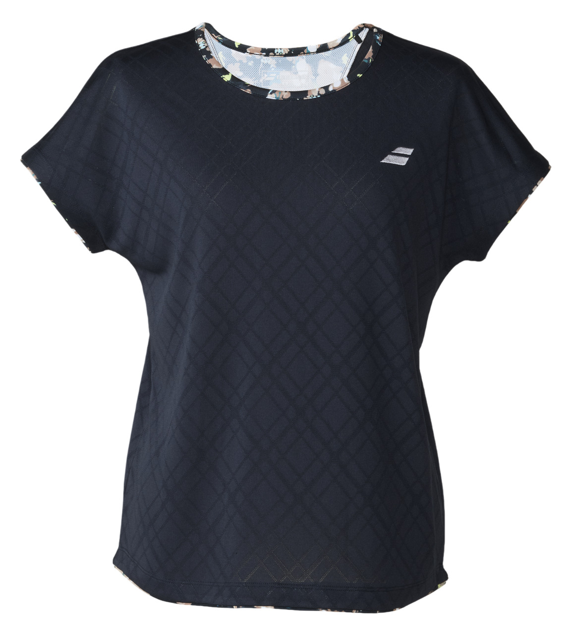 2026年春夏発売青写真 Babolat バボラ 庭球お召しもの レディス PLAY SHORT SLEEVE SHIRT LOOSE FIT プレイレンジ 半袖取り組みプルオーバー ルーズフィット BWP6324 bk00