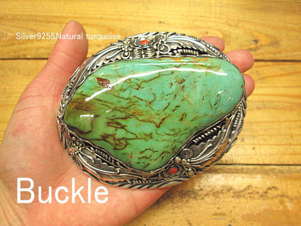 楽天市場】ロイストン ターコイズバックル ベルトバックル【受注製作