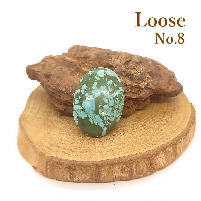 TR-38(C) ターコイズ/トルコ石【 No.8(ナンバーエイト)Nevada(ネバダ)】ルース(16.5ｃt)/アクセサリー/材料｜CROSS