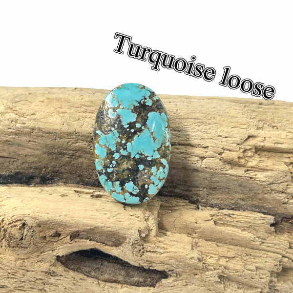tru-138ターコイズ ルース Turquoise ペルシアン【イラン】ターコイズ カボション アクセサリー/材料/彫金/コレクション|CROSS