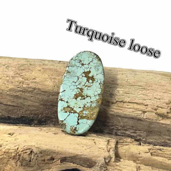 tru-139ターコイズ ルース Turquoise ペルシアン【イラン】ターコイズ カボション アクセサリー/材料/彫金/コレクション|CROSS