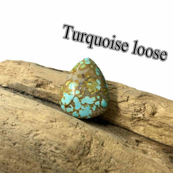 tru-15 ペルシアンターコイズ Prussian Turquoise【ペルシャ】青緑色  ルース カボション 添え物/原料品/彫金/寄せあわせ