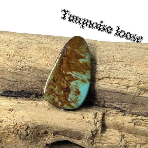 tru-90 ハッチタ ターコイズ ルース Hachita Turquoise 【ニューメキシコ】ターコイズ カボション アクセサリー/材料/彫金/コレクション