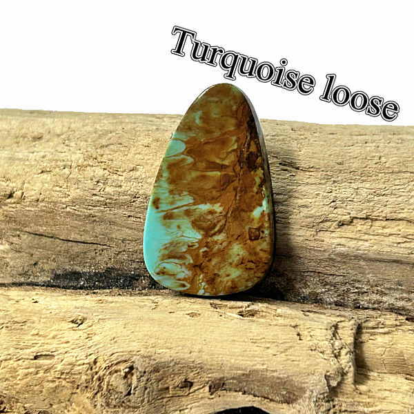 tru-91 ハッチタ 青緑色 ルース  Hachita Turquoise 【ニューメキシコ】青緑色 カボション 付属物/原料品/彫金/寄せあわせ