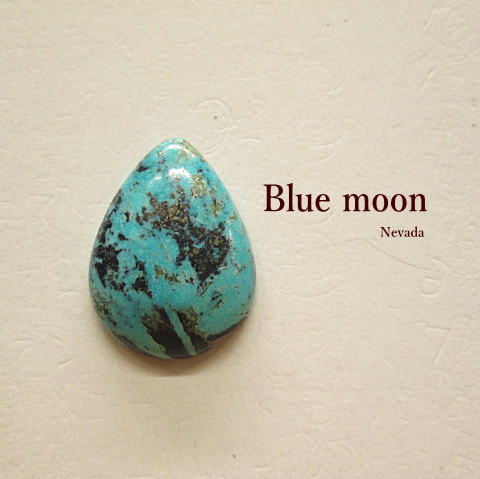 ターコイズルースBlue moon(Nevada)19.1ctブルームーン/石/トルコ石/アクセサリー/材料/ネックレス