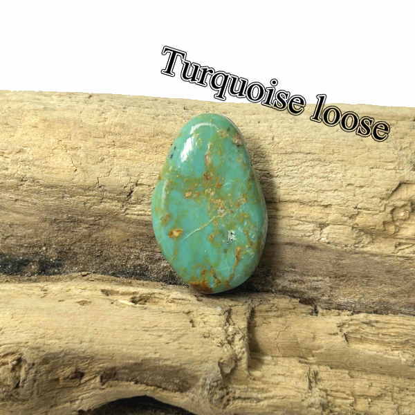 tru-62ターコイズ ルース Turquoise アメリカ【USA】ターコイズ カボション アクセサリー/材料/彫金/コレクション