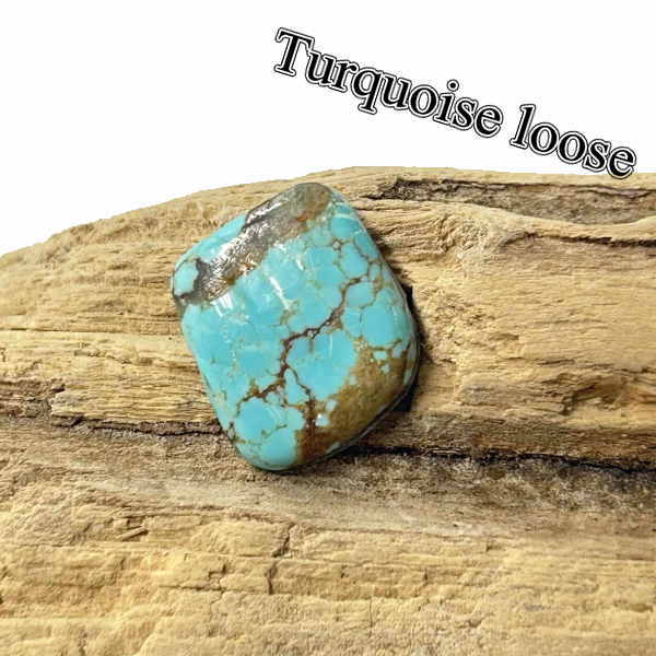 tru-63青緑色 ルース Turquoise 亜米利加【USA】青緑色 カボション 佩び物/原料品/彫金/寄せあわせ