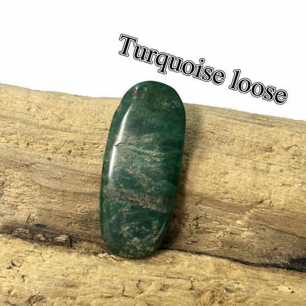 tru-96 青緑色 ルース Turquoise【出どころ曖昧模糊たる】青緑色 カボション 付属物/原料品/彫金/寄せあわせ