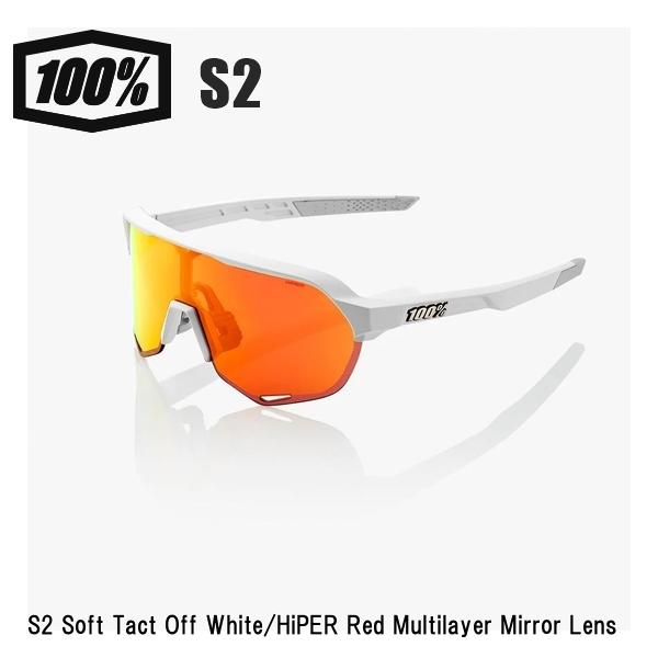 100% ワンハンドレッド S2 Soft Tact Off White/HiPER Red Multilayer Mirror Lens サングラス スポーツ 自転車 野球