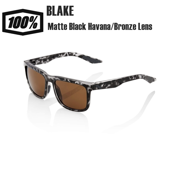 100% ワンハンドレッド BLAKE Matte Black Havana Bronze Lens