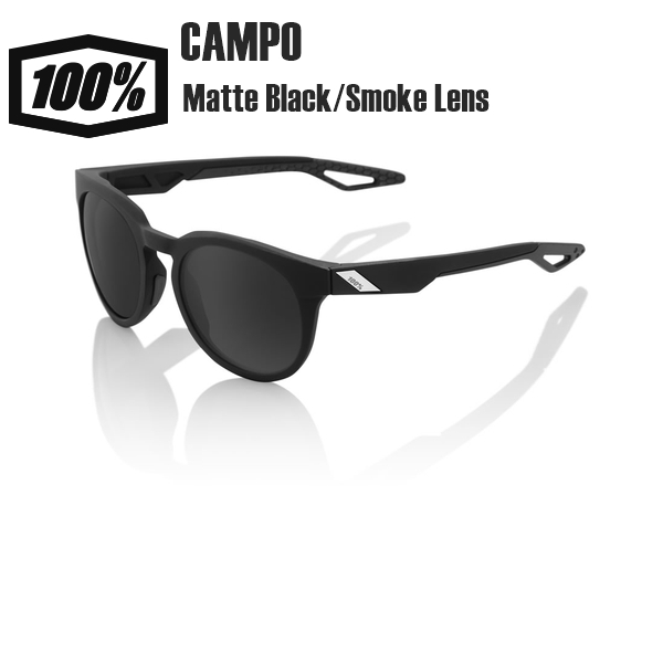 100% ワンハンドレッド CAMPO Matte Black Smoke Lens サングラス