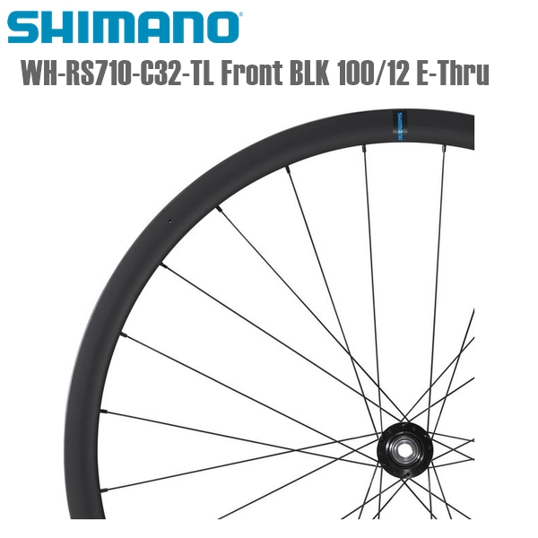 お気に入 SHIMANO シマノ ホイール WH-RS710-C32-TL Front BLK 100 12