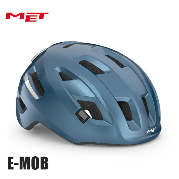 MET 鉄兜 E-MOB Navy/Glossy イーモブ ネイビーグロッシー 銀輪 安全帽 読み込む自動二輪車