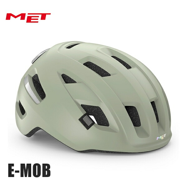 MET 鉄兜 E-MOB Moss Gray/Matt イーモブ モスグレーマット 銀輪 安全帽 読み込む自動二輪車