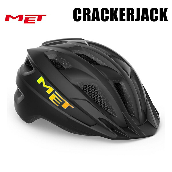 MET 鉄兜 かんしゃく玉万力 CRACKERJACK Black/Matt お子さん用銀輪安全帽