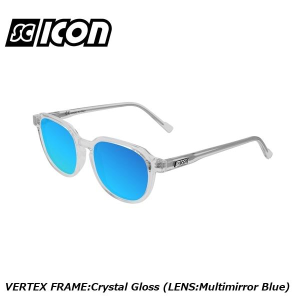SCICONSPORTS シーコン SCICON SPORTS VERTEX FRAME:Crystal Gloss (LENS:Multimirror Blue) スポーツサングラス｜サイクルロード