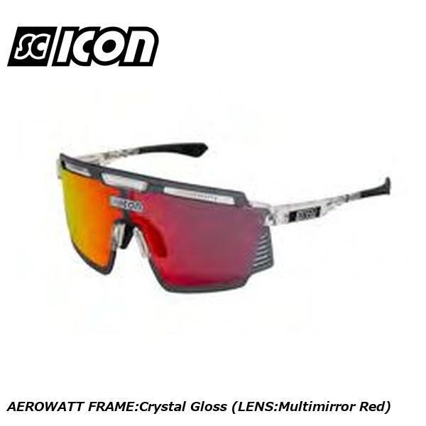 SCICONSPORTS シーコン SCICON SPORTS AEROWATT FRAME:Crystal Gloss (LENS:Multimirror Red) スポーツサングラス｜サイクルロード