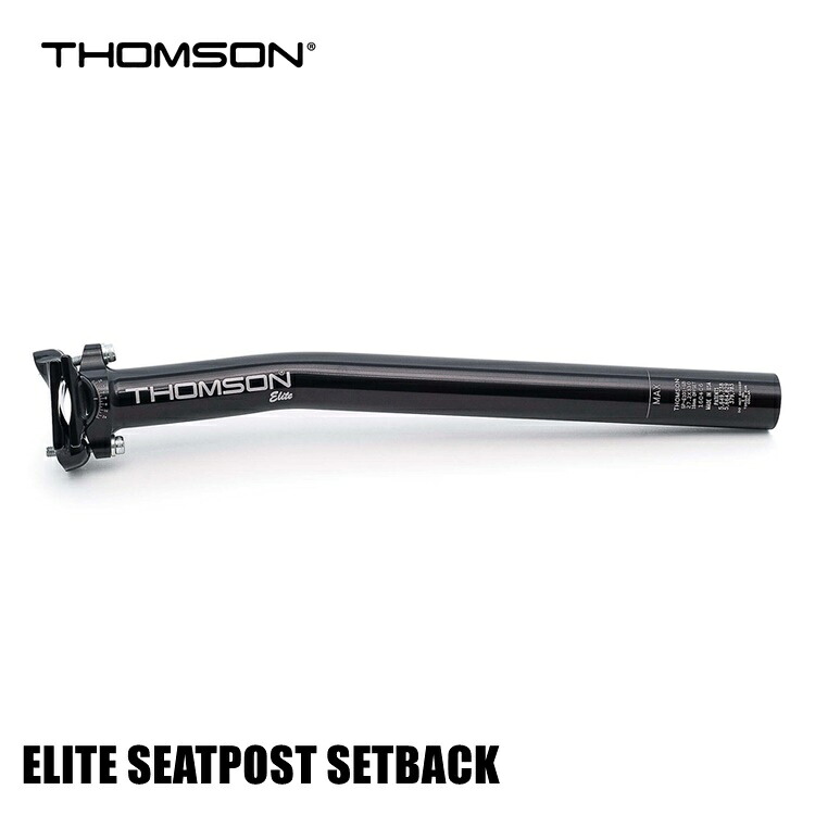 THOMSON トムソン ELITE SEATPOST SETBACK ブラック 自転車用 シートポスト