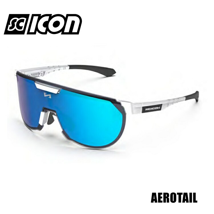 SCICONSPORTS シーコン SCICON SPORTS AEROTAIL FRAME:White Gloss (LENS:Multimirror Blue) スポーツサングラス