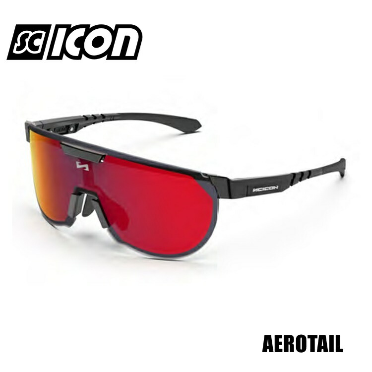 SCICONSPORTS シーコン SCICON SPORTS AEROTAIL FRAME:Black Gloss (LENS:Multimirror Red) スポーツサングラス