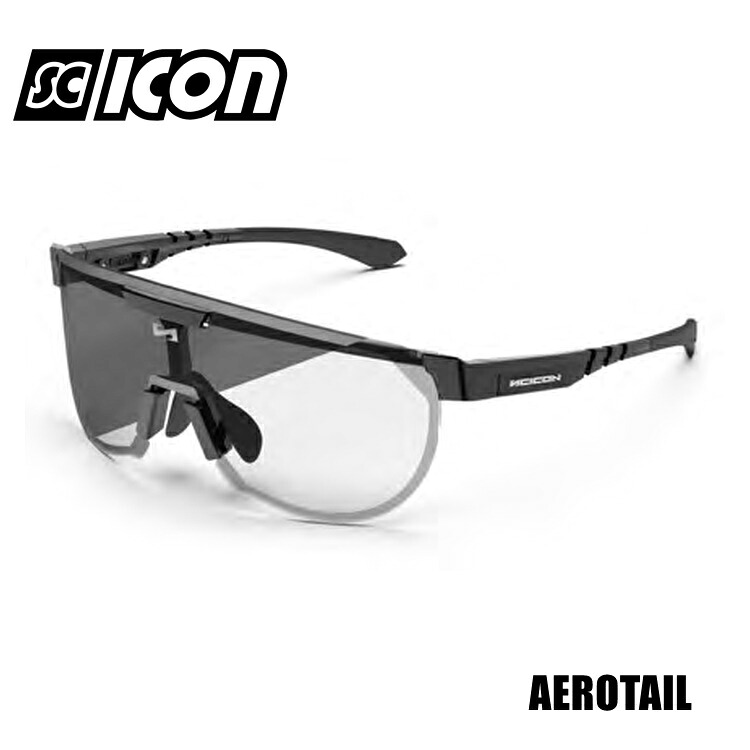 SCICONSPORTS シーコン SCICON SPORTS AEROTAIL FRAME:Black Gloss (LENS:Photocromic Silver) スポーツサングラス｜サイクルロード