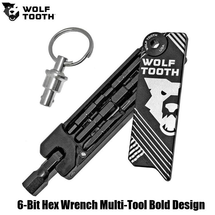WOLF TOOTH ウルフトゥース 6-Bit Hex Wrench Multi-Tool Bold Design 自転車用携帯工具 マルチツール