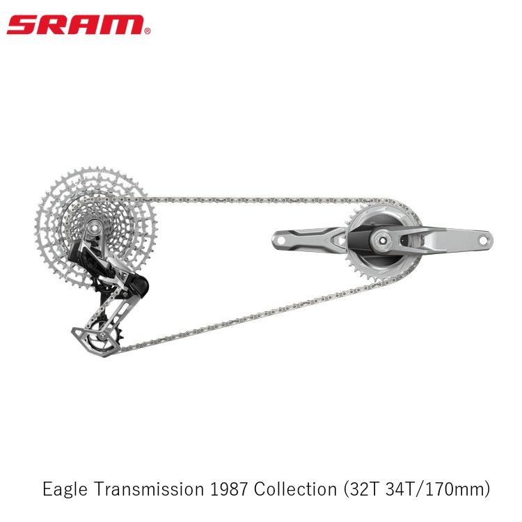 SRAM ゲットー Eagle Transmission 1987 Collection (32T 34T/170粍) 銀輪 スターター書き割り