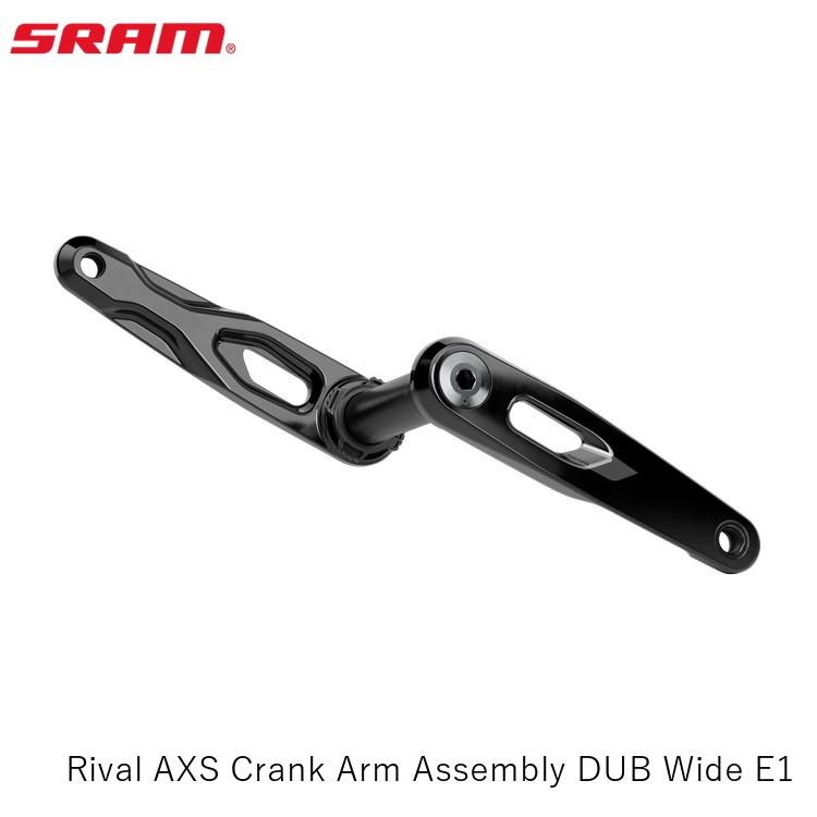 SRAM ゲットー Rival AXS Crank Arm Assembly DUB Wide E1 銀輪 スターター手 自転車用パーツ-自転車・サイクリング-スポーツ・アウトドア