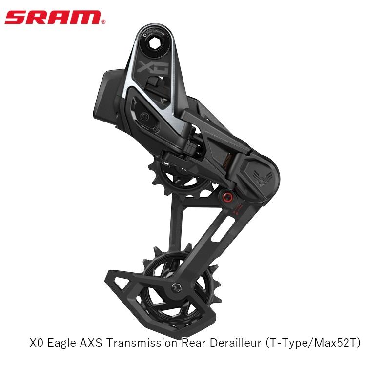SRAM ゲットー X0 Eagle AXS Transmission Rear Derailleur (T-Type/Max52T) 銀輪 リアディレーラー
