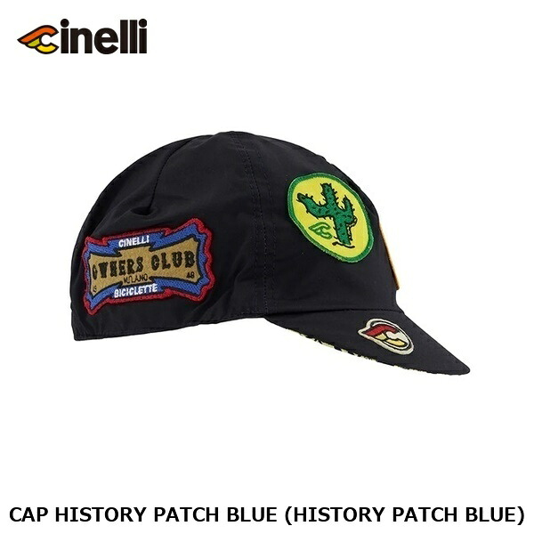 cinelli チネリ CAP HISTORY PATCH BLUE (HISTORY PATCH BLUE) 循環過程旗がしら