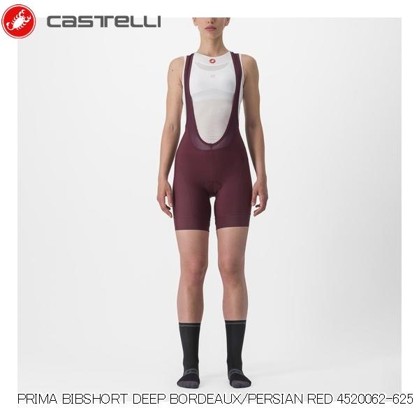 CASTELLI カステリ PRIMA BIBSHORT DEEP BORDEAUX/PERSIAN RED 4520062-625 レーサーパンツ