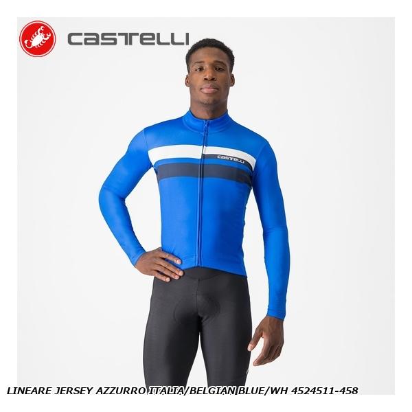 楽天市場】CASTELLI カステリ UPF LONG SLEEVE JERSEY AZZURRO