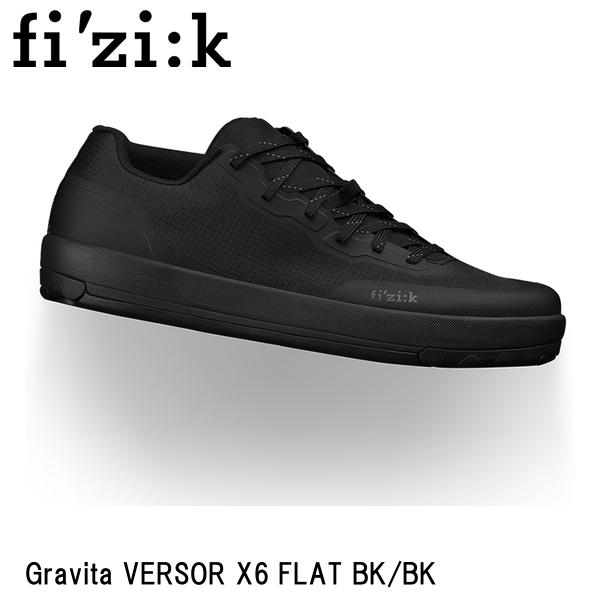 fizik フィジーク Gravita VERSOR X6 FLAT BK/BK 自転車 シューズ 靴｜サイクルロード