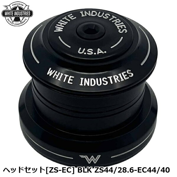 WHITE INDUSTRIES ホワイトインダストリーズ 頭顱書き割り[ZS-EC] BLK ZS44/28.6-EC44/40 銀輪 頭顱部分品