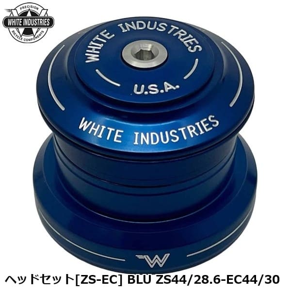 WHITE INDUSTRIES ホワイトインダストリーズ 頭顱書き割り[ZS-EC] BLU ZS44/28.6-EC44/30 銀輪 頭顱部分品