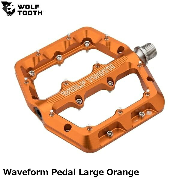 WOLF TOOTH ウルフトゥース Waveform Pedal Large Orange 銀輪 坦々たるペダル