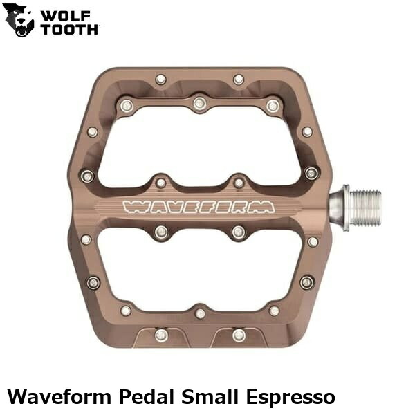 WOLF TOOTH ウルフトゥース Waveform Pedal Small Espresso 銀輪 坦々たるペダル