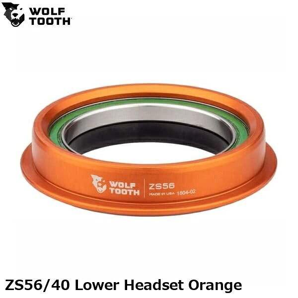 WOLF TOOTH ウルフトゥース ZS56/40 Lower Headset Orange 銀輪 頭顱部分品