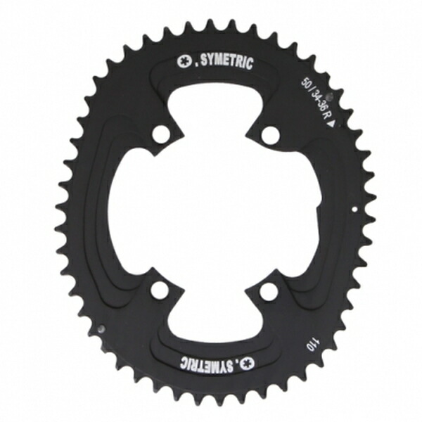 (OSYMETRIC)チェーンリングキット 110PCD シマノ9100 4arms (50/34)｜サイクルロード