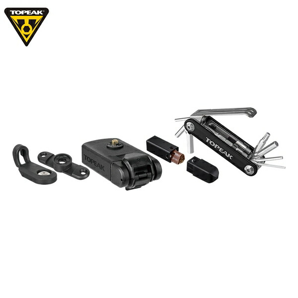 TOPEAK トピーク Ninja Master+ ToolBox T11 ニンジャ 御師匠さん+ 物の具ボックス席 壜臥せ篭 TOL47300 銀輪用持っていく物の具