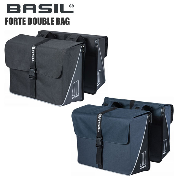 BASIL バジル キャリアバッグ フォルテ ダブルバッグ 41X15X43CM 35L サイドバッグ 自転車 ロードバイク パーツ|サイクルロード