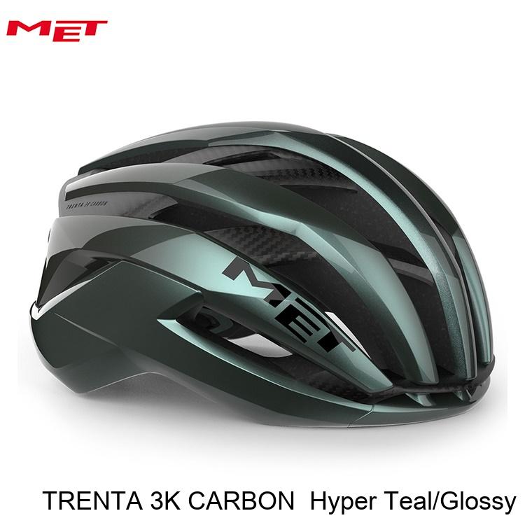 MET 鉄兜 TRENTA 3K CARBON  Hyper Teal/Glossy 銀輪用 読み込む自動二輪車 安全帽