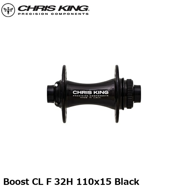 CHRISKING クリスキング Boost CL F 32H 110x15 Black 銀輪 向こう正面こしき