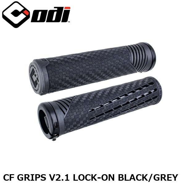 ODI オーディーアイ CF GRIPS V2.1 LOCK-ON BLACK/GREY 自転車用グリップ