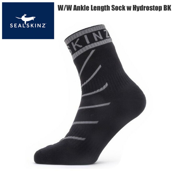 【楽天市場】SealSkinz シールスキンズ ソックス 靴下 W W Ankle Length Sock w Hydrostop BK