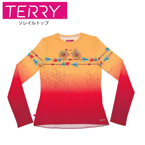 Terry テリー サイクルジャージ レディース 長袖 ロングスリーブ ソレイルトップ #630643 ドリームチェイサー サイクルウェア 自転車 ロードバイク