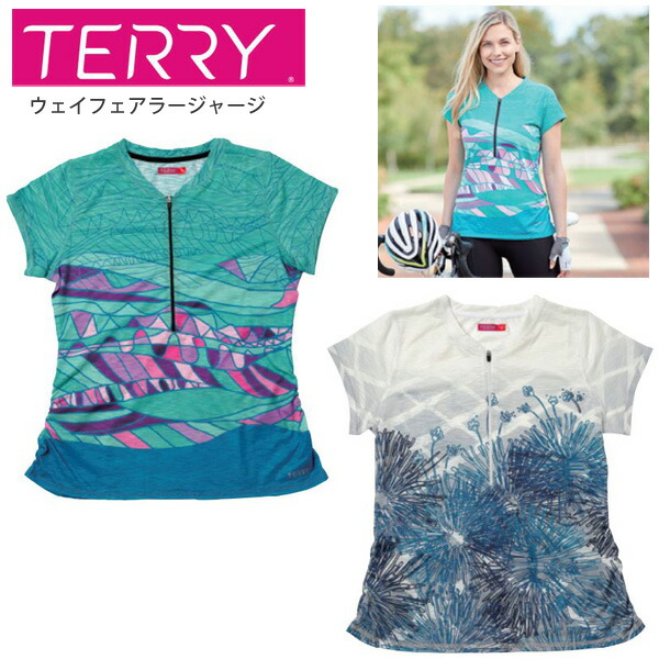 Terry テリー サイクルジャージ レディース 半袖 ウェイフェアラージャージ #630509 サイクルウェア 自転車 ロードバイク
