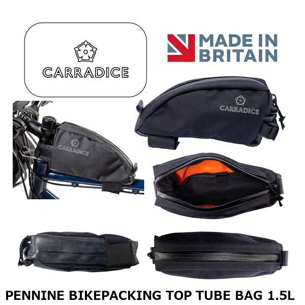 Carradice キャラダイス PENNINE BIKEPACKING TOP TUBE BAG 1.5L トップチューブ 自転車 バッグ|サイクルロード