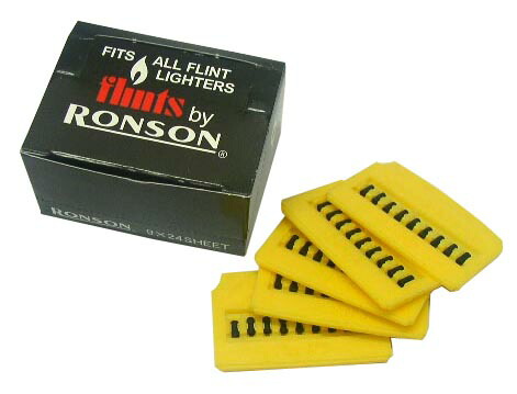 送料無料！RONSON(ロンソン)純正フリント着火石1箱(24枚入り)セット 新品正規品(配送)追跡可能メール便,メール便はさらに割引き。(TK390)